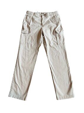 Joseph Abboud Modern Fit Cargo Pants Casual Silver Grey Size Medium Men's